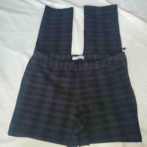 Atelier Luxe Black Grey Plaid PullOn Legging 8 - Picture 2 of 8